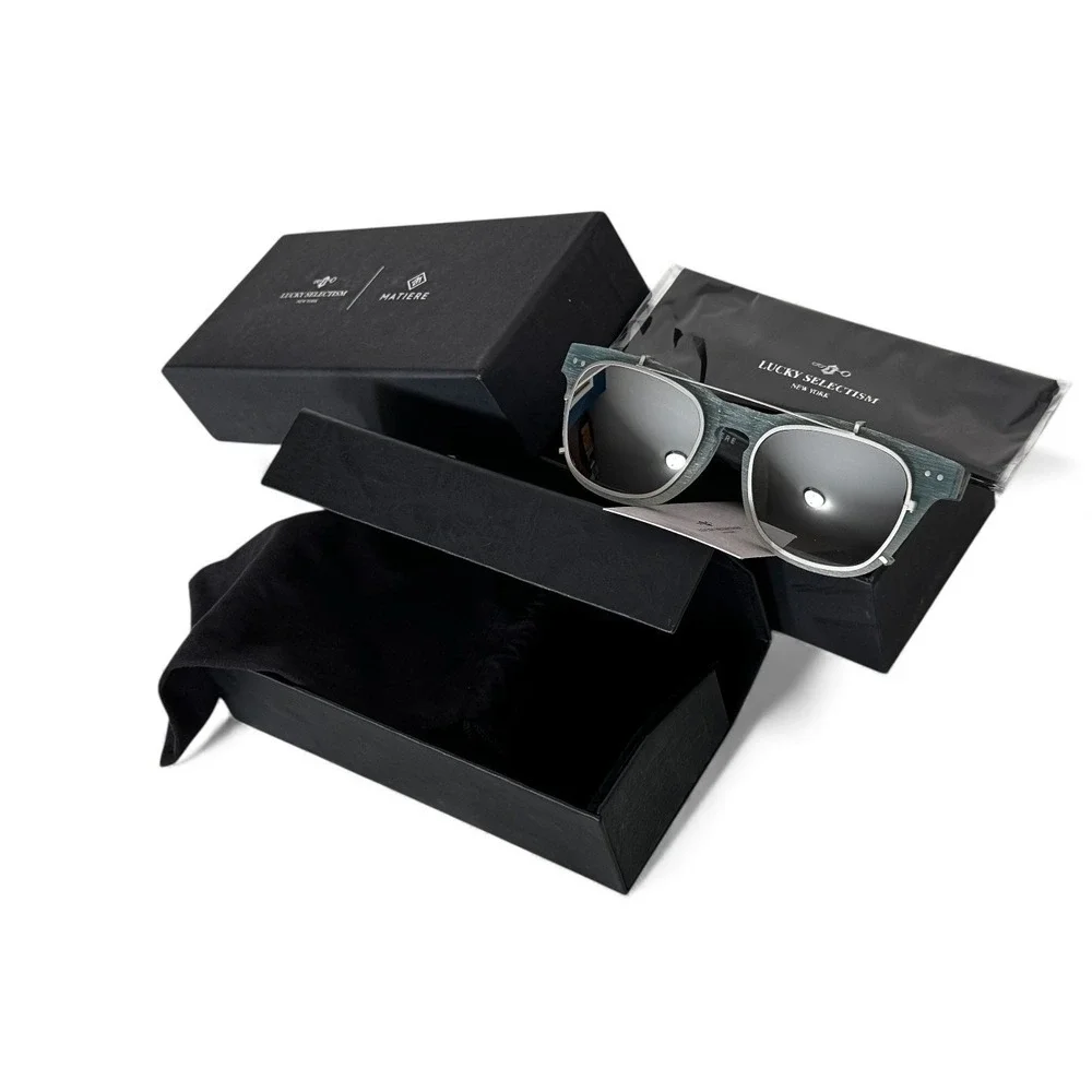 NWT Lucky SeIectism Matiere Green Sunglasses Mirrored Unisex Cyber Steampunk